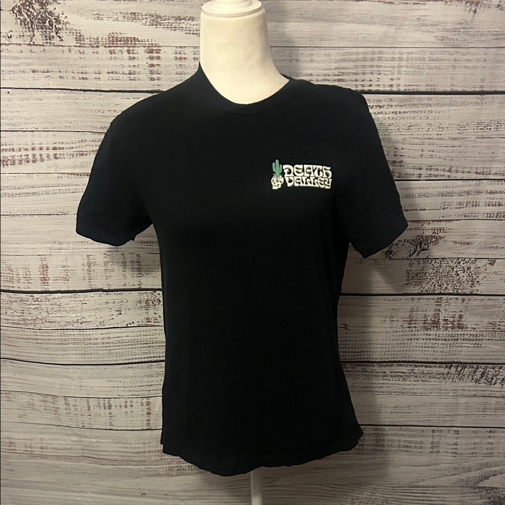 Women Black Death Valley shirt from buzz size small